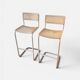 Cesca white bar stools, 1970s, set of 2