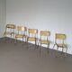 Old stacking school chairs 1950s