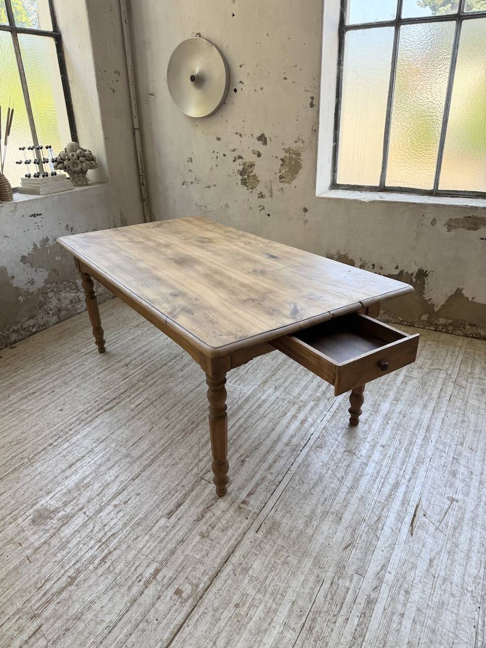 Walnut bistro farmhouse table 180cm