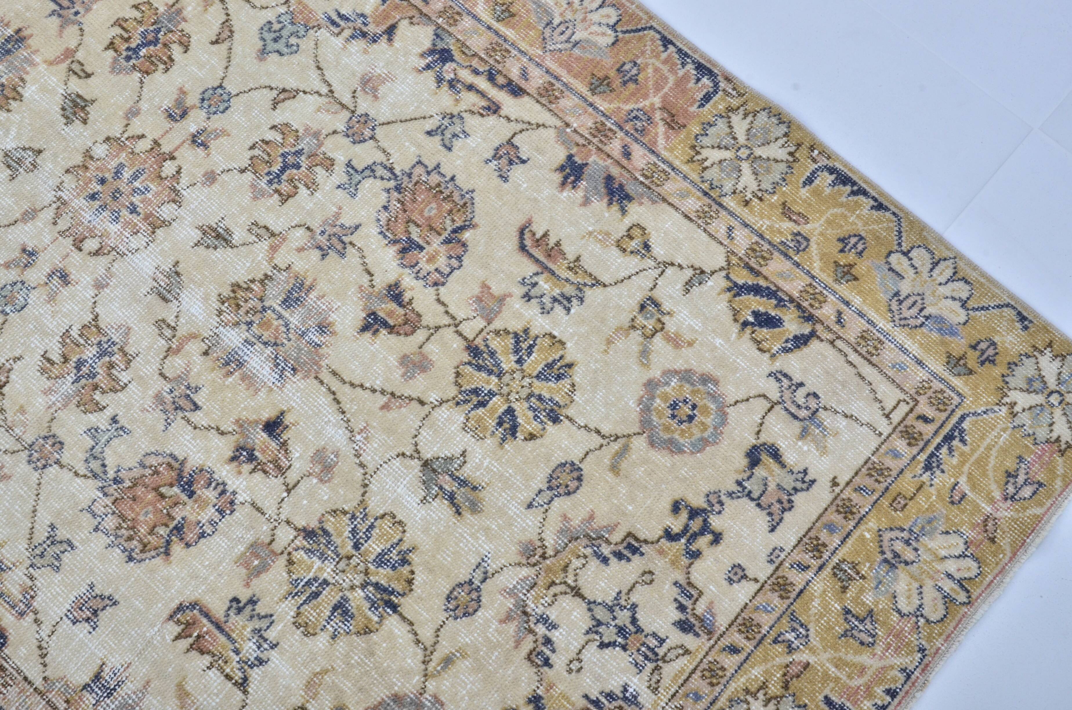 Flower Design Oushak Area Carpet sku 3347