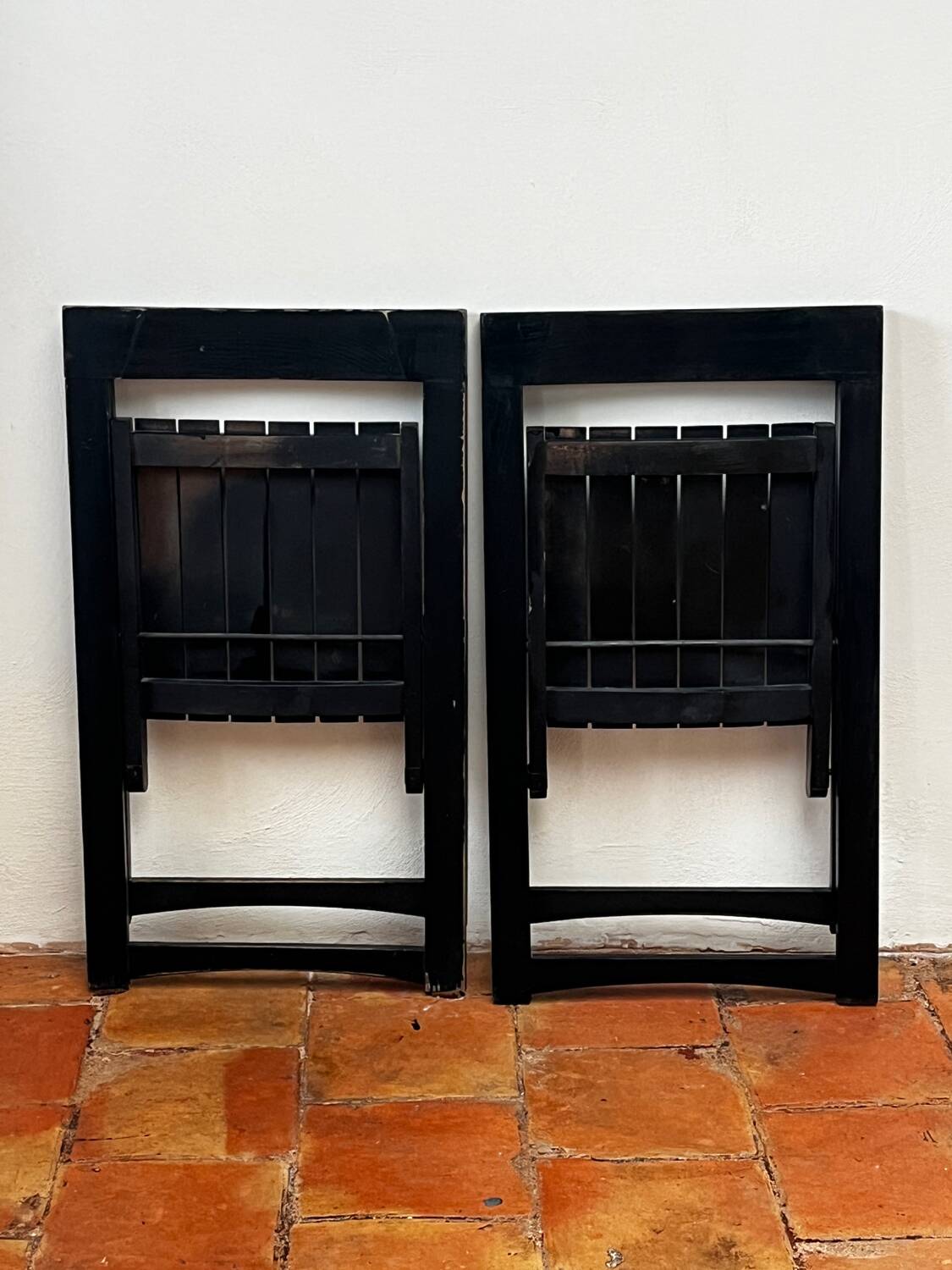 Paire de Chaise Aldo Jacober noir