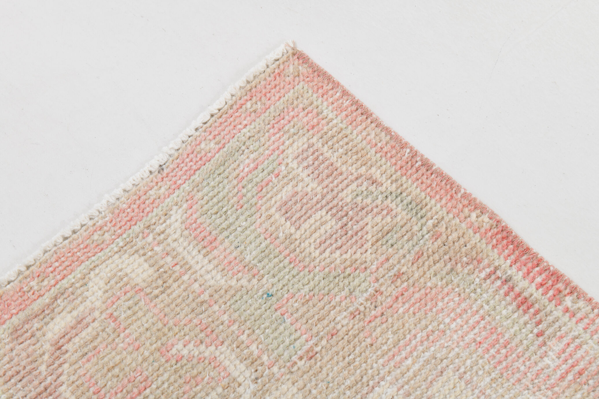 3x10 pale red antique vintage runner rug,90x299cm