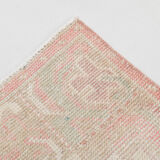 3x10 pale red antique vintage runner rug,90x299cm