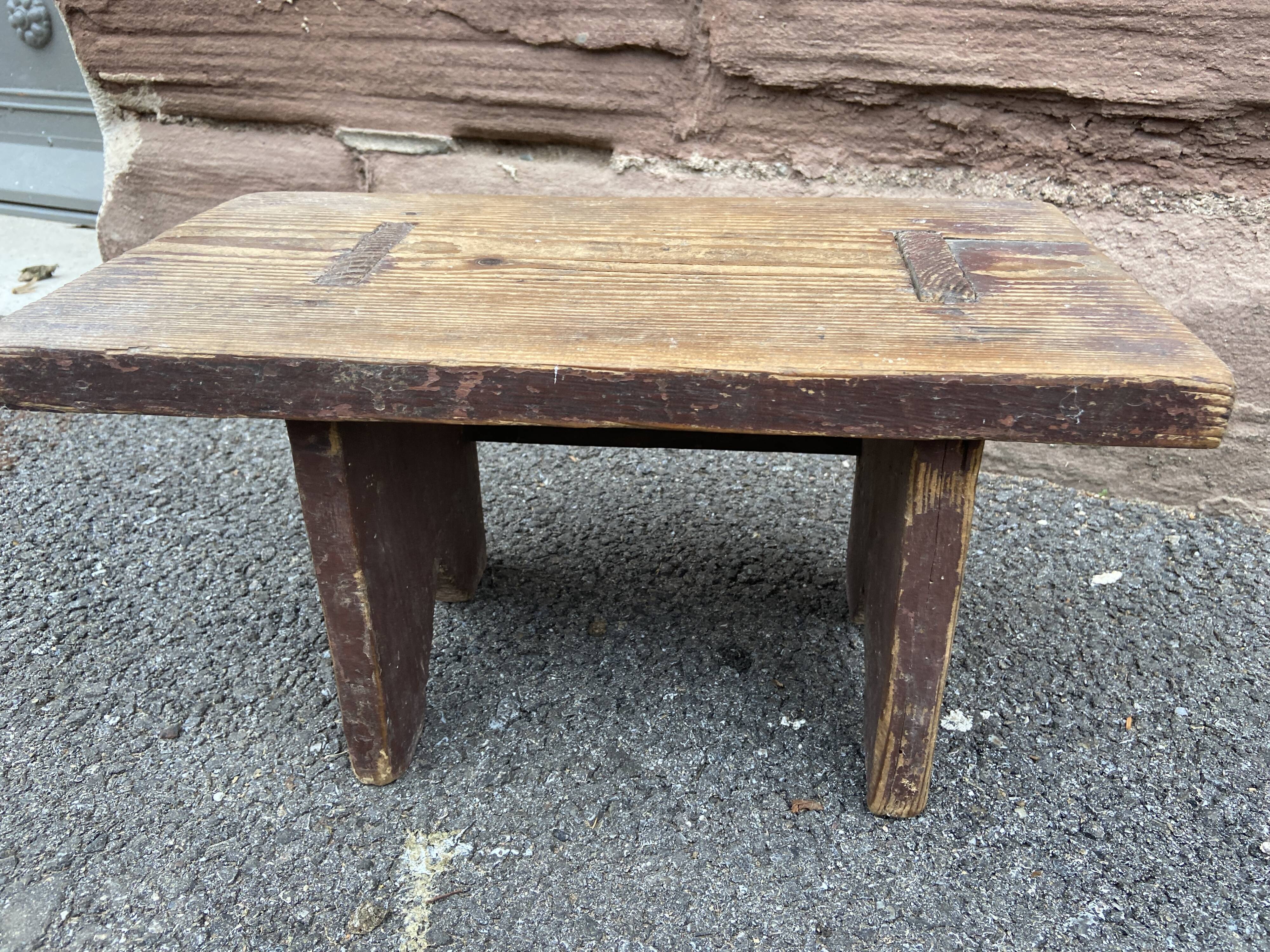 Stool rests feet rustic fir