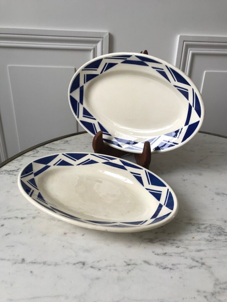 Duo of raviers Badonviller Courtilles art deco 30s