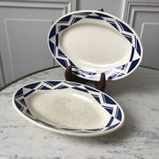 Duo of raviers Badonviller Courtilles art deco 30s