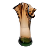 Hana Machovská vase, Borocrystal Nový Bor, Czechoslovakia, 1970s, art glass