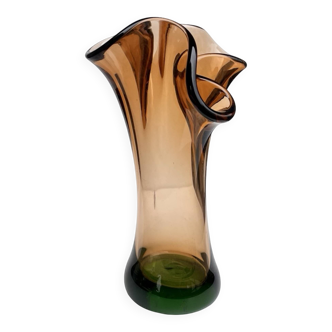 Hana Machovská vase, Borocrystal Nový Bor, Czechoslovakia, 1970s, art glass