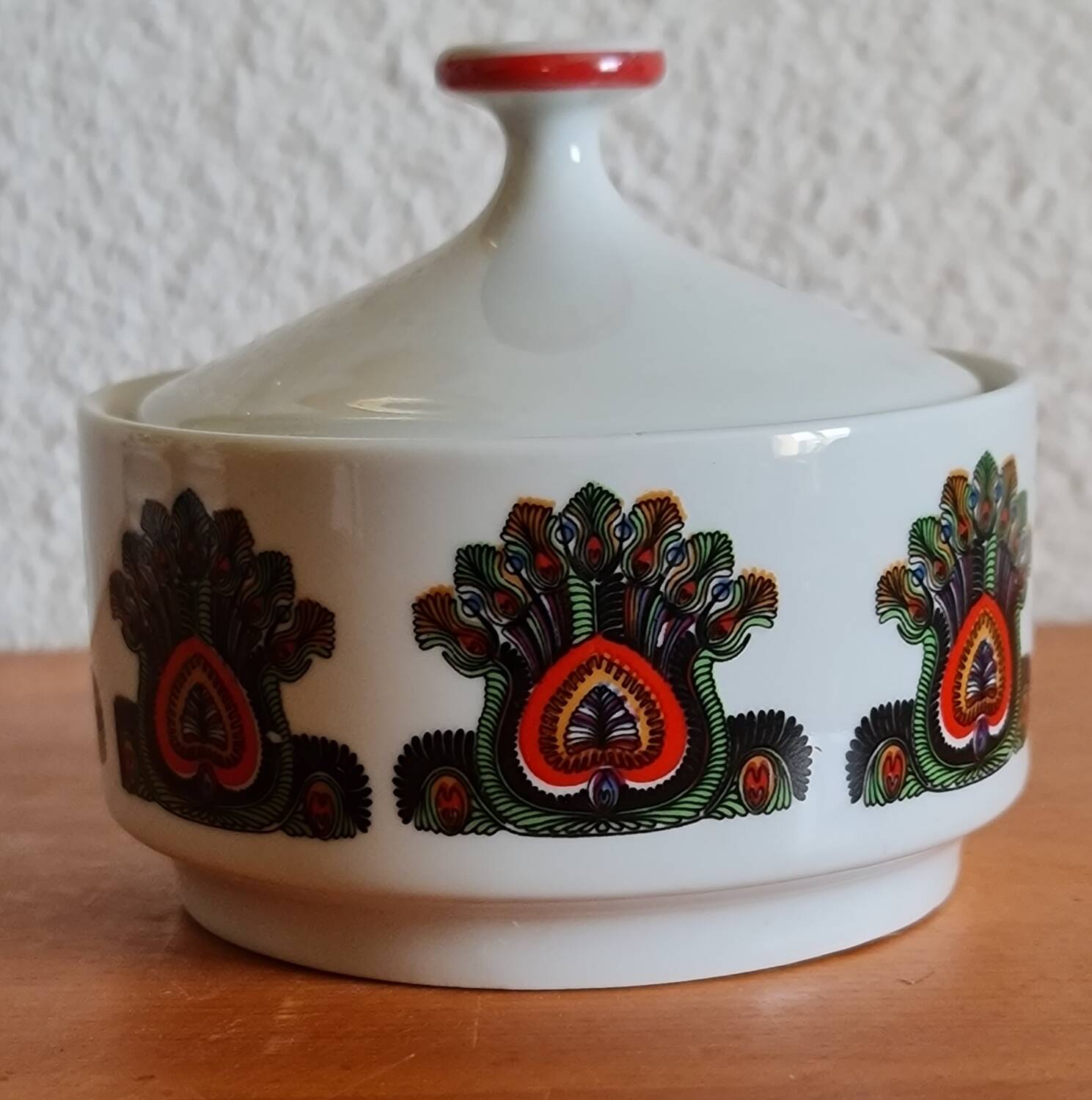 Hollóháza porcelain coffee service, Hungary 1970