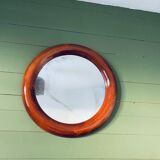 Large round mirror