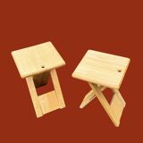 Pair of folding stools by Adrian Reed