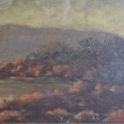 Old seaside painting HSP marine painting signed A. Raynal