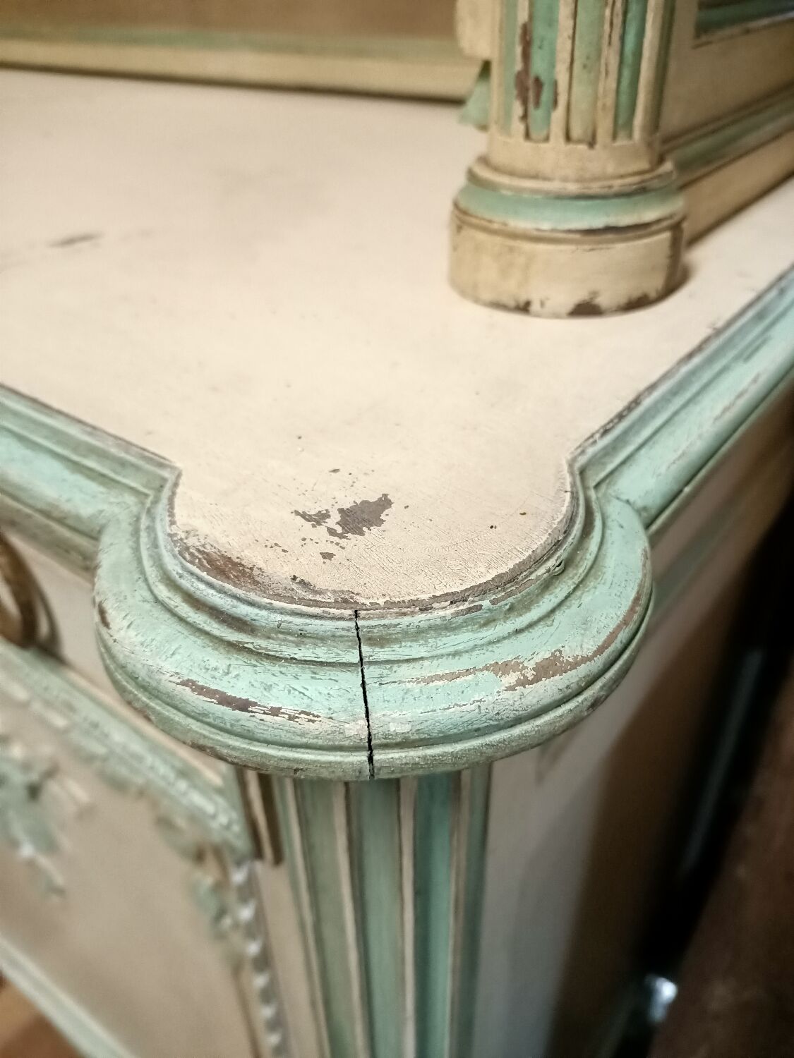 Old weathered Provencal buffet