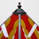 Lampe de sol Art Déco de l'École d'Amsterdam en vitrail