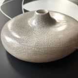 Vase en grès Asia blanc cassé