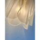 Pair of Contemporary Modern Sanded Champagne “Rondini” Murano Wall Sconces