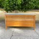 wooden and rattan chest