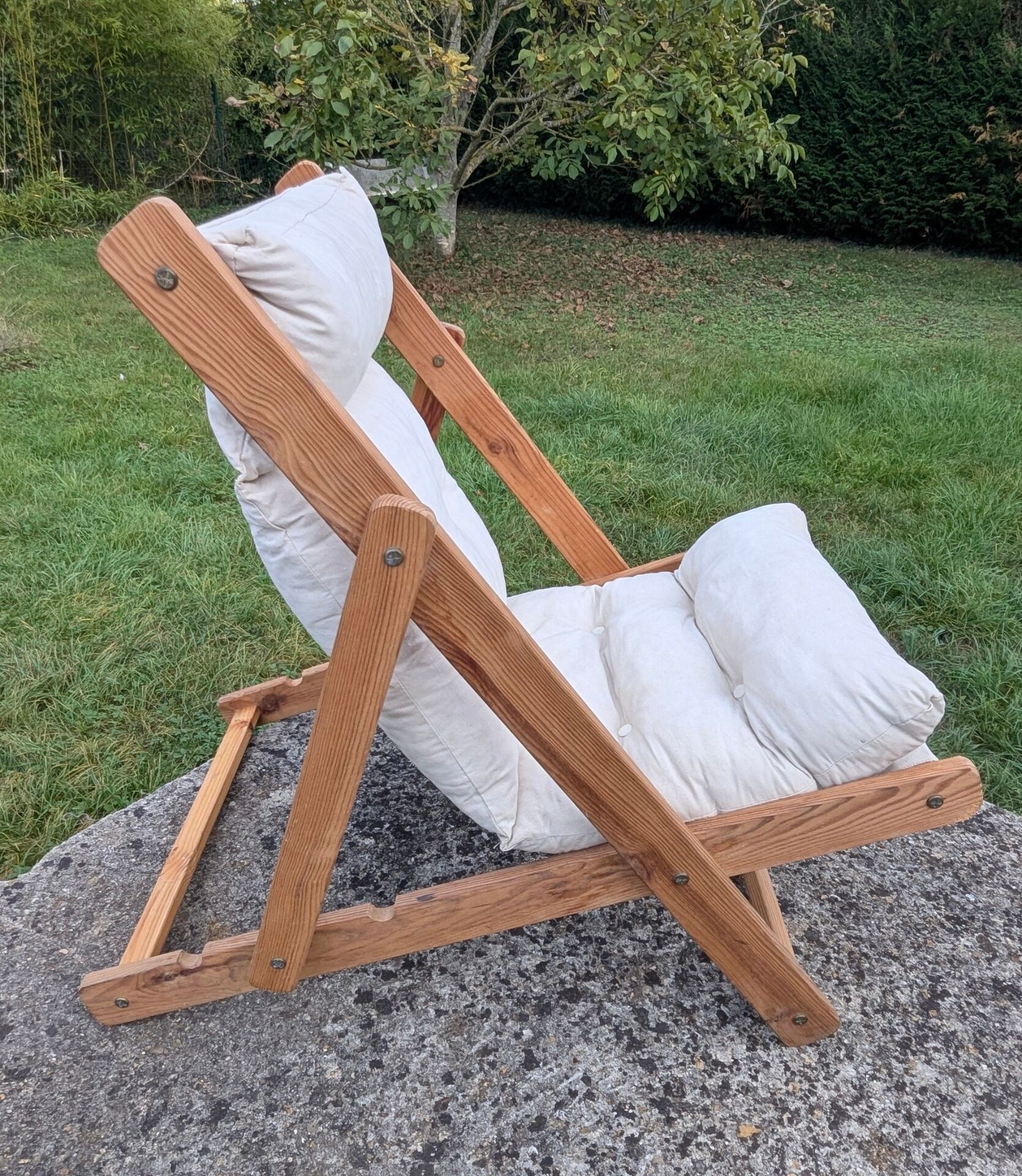 Adjustable Kon-Tiki armchair in pine by Gillis Lundgren for Ikea 70 80