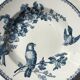 6 Longwy dark blue hollow plates