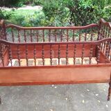 Vintage cherry wood bed