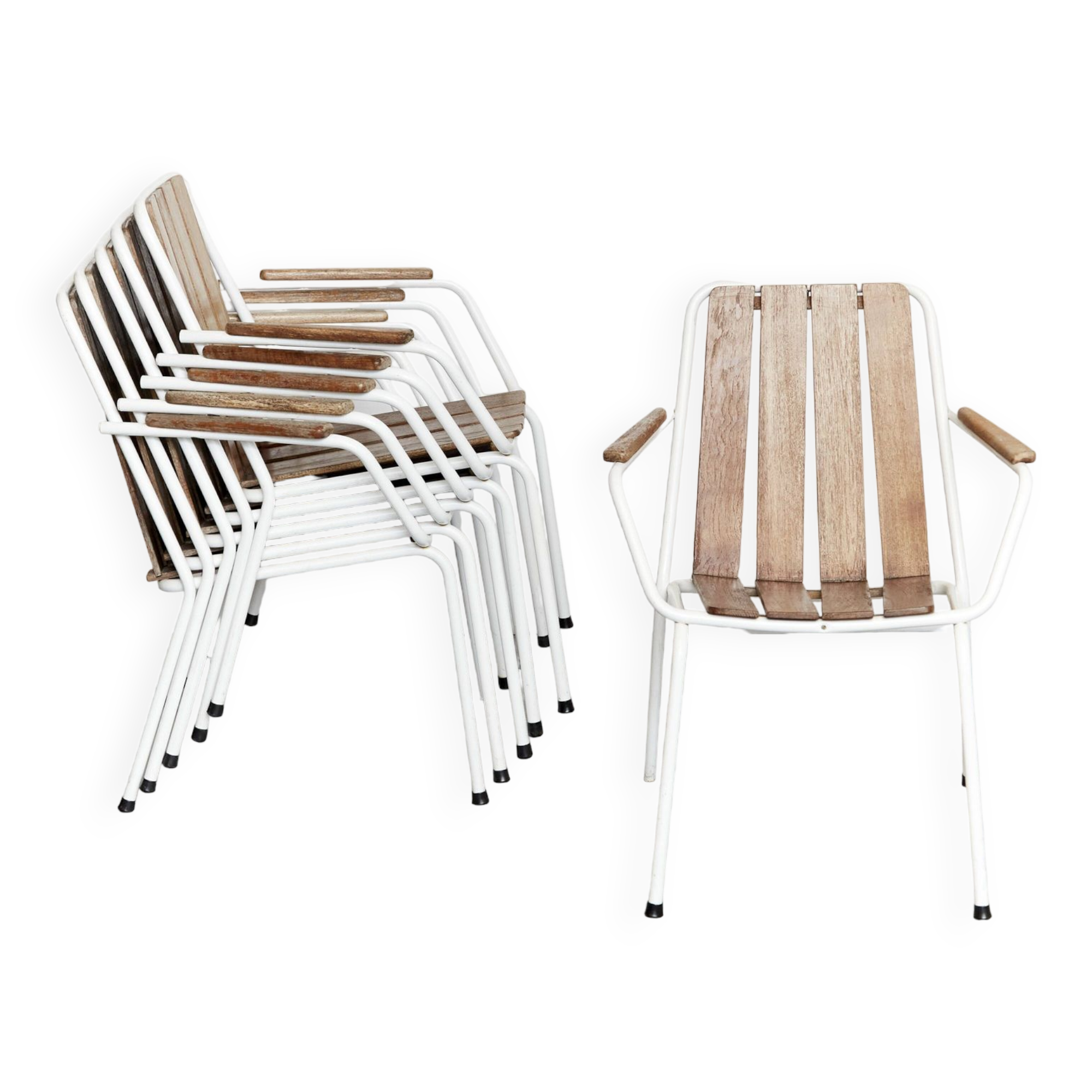 Daneline Mid-Century Teak Garden Chairs