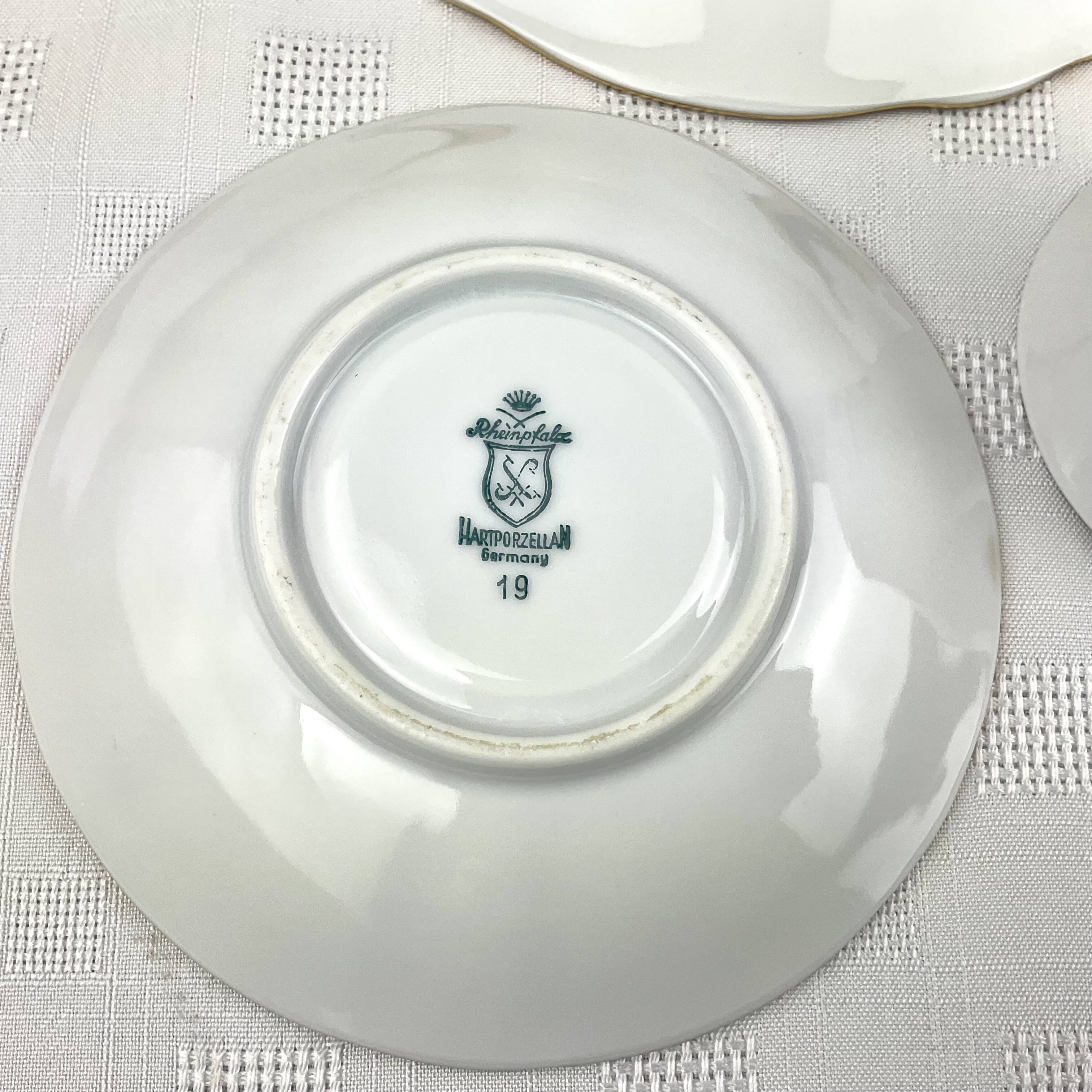 Yellow Trio Coffee Cup - Rheinpfaltz Hartporzellan Germany