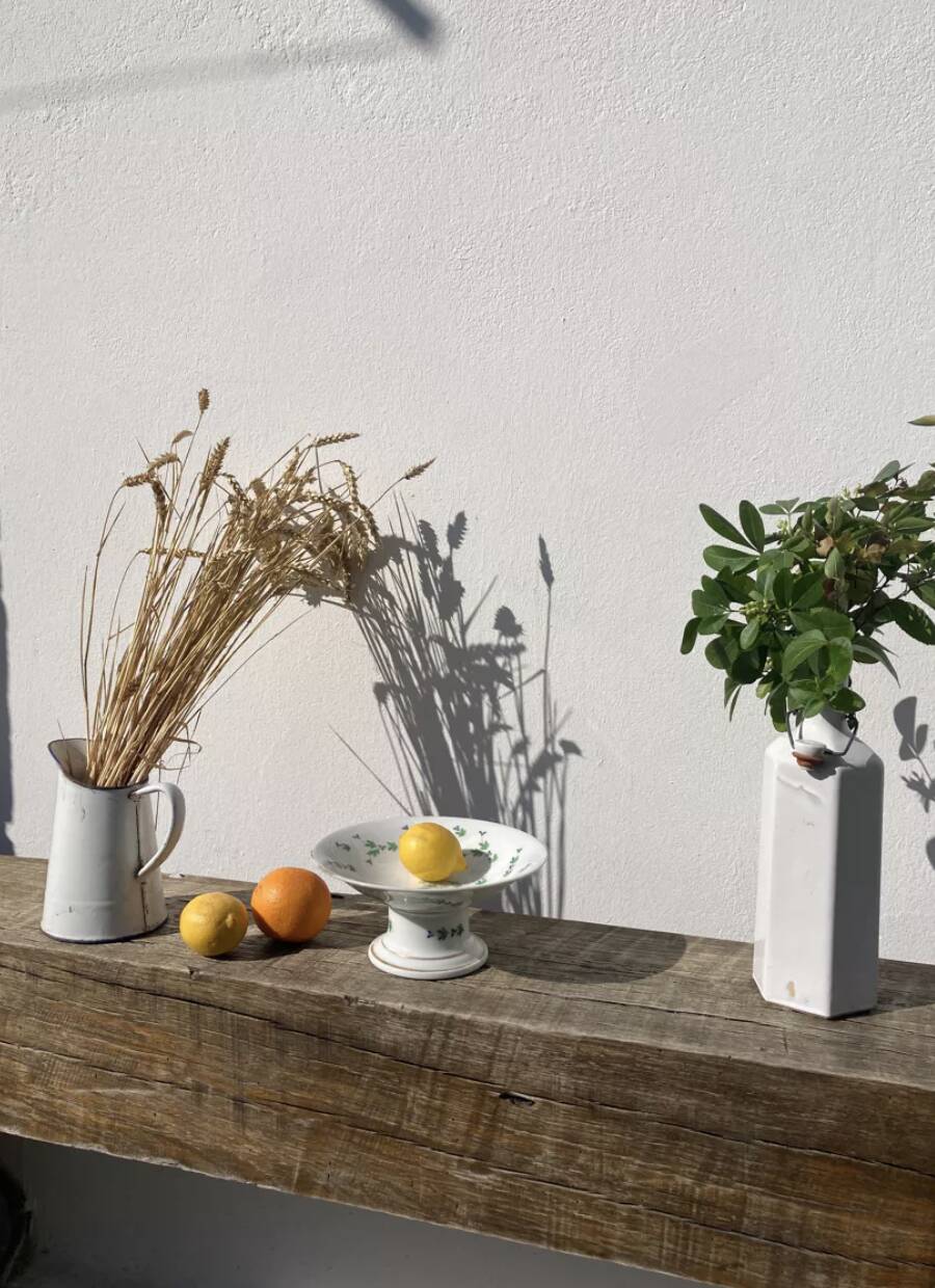 Iron earth compotier / vintage earthenware standing dish