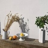 Iron earth compotier / vintage earthenware standing dish