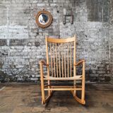 Rocking chair, model J16, in beech by Hans J. Wegner, 1960