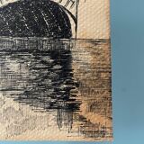 Dessin ancien à l’encre noire