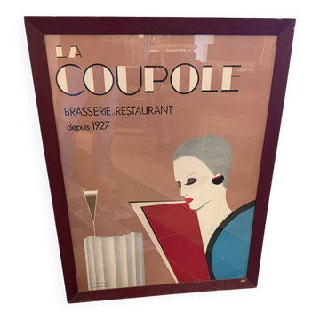 Affiche la Coupole Paris sous cadre