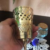 Golden brass incense holders INDIA.