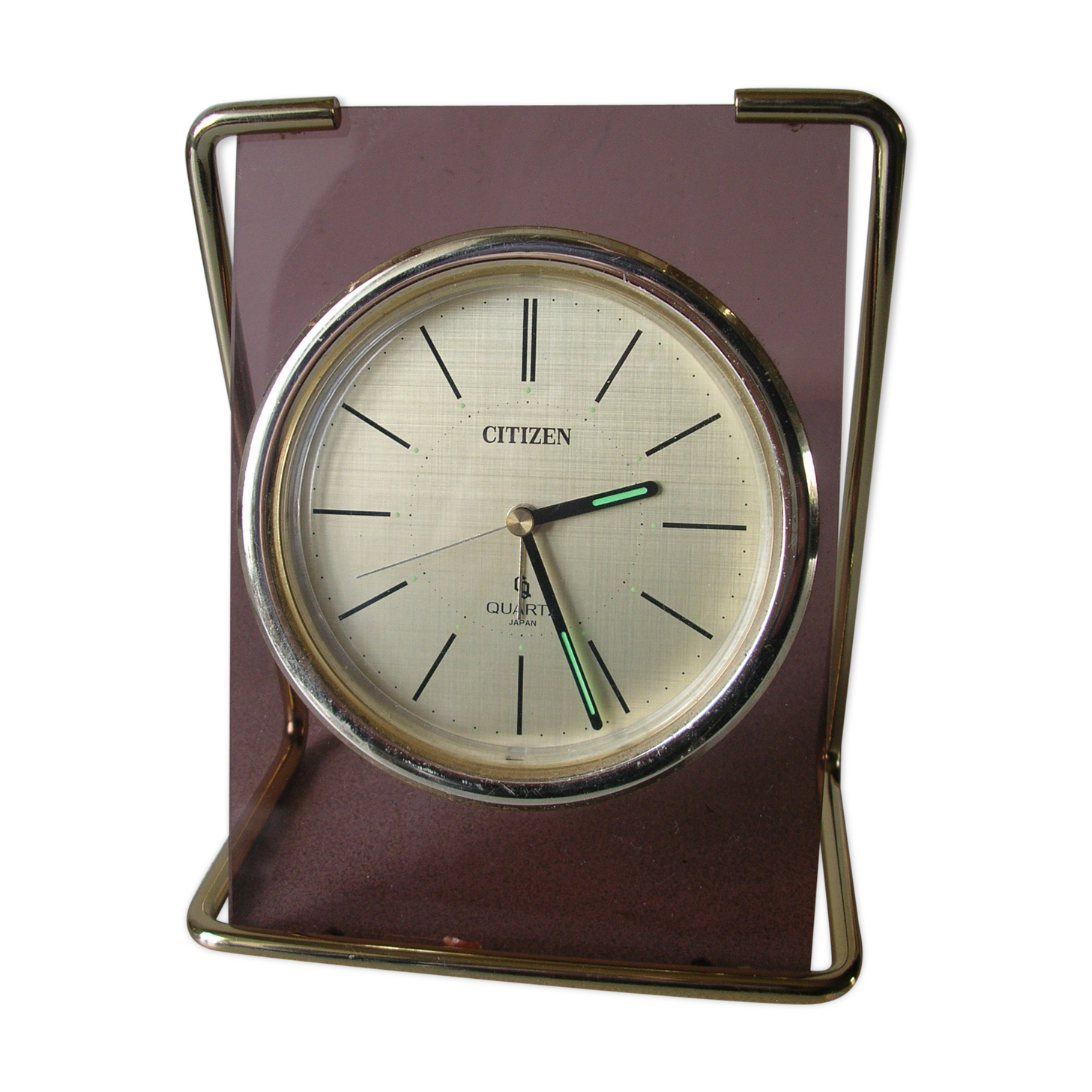 Old citizen quartz japan table clock