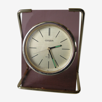 Old citizen quartz japan table clock