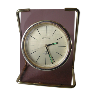 Old citizen quartz japan table clock