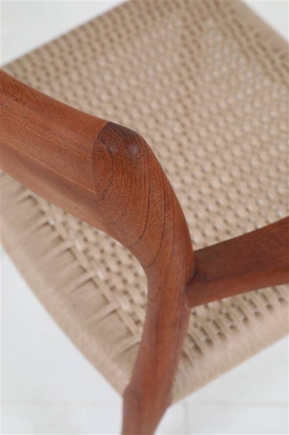 Armchair “#57” by Niels Otto Møller / Teak / Paper cord / Fully restored / 1960s / 1970s / Danish Modern Design