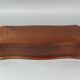 Old box sewing box shape chamturned wood interior fabrics SB