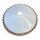 Opaline wafer with wavy edge