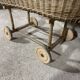 Old wicker cradle