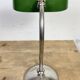 Lampe de table de banquier vintage en émail vert, années 1950
