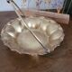 Fluted basket in copper brass