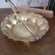 Panier festonné en laiton cuivré