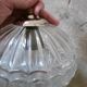 Vintage molded glass pendant light