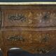 Curved marquetry commode – marble top