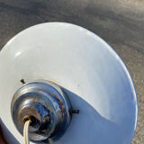 White enamel pendant light