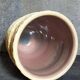 French Art-Deco ceramic vase cracked vanilla