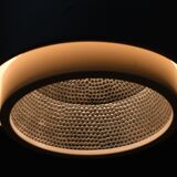 Ceiling lamp indus 2 large spots with a lampshade reflector aluminum