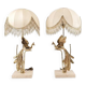 RARE - Lanciotto Galeotti pair of lamps, Italy - sold by Maison Jansen
