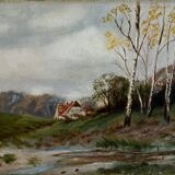 Tableau HST Marine post-impressionist