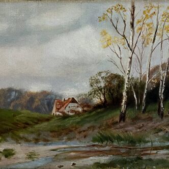 Tableau HST Marine post-impressionist